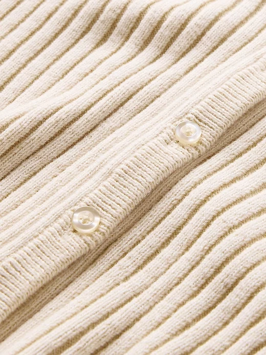 GAP Women's Plaited Rib Crop Cardigan, Petite Small - Image 4 of 4