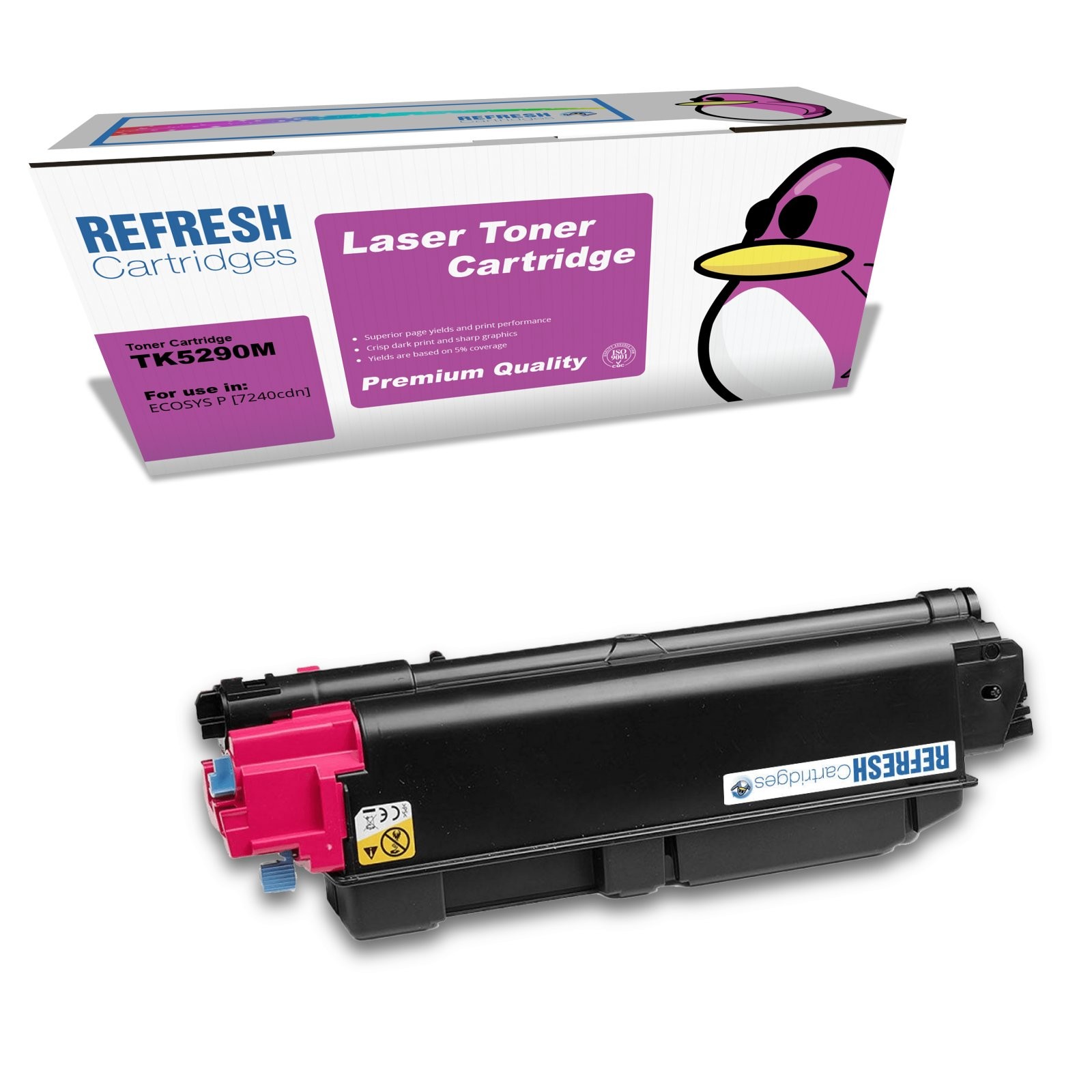 Refresh Cartridges Magenta TK-5290M Toner Compatible With Kyocera Printers