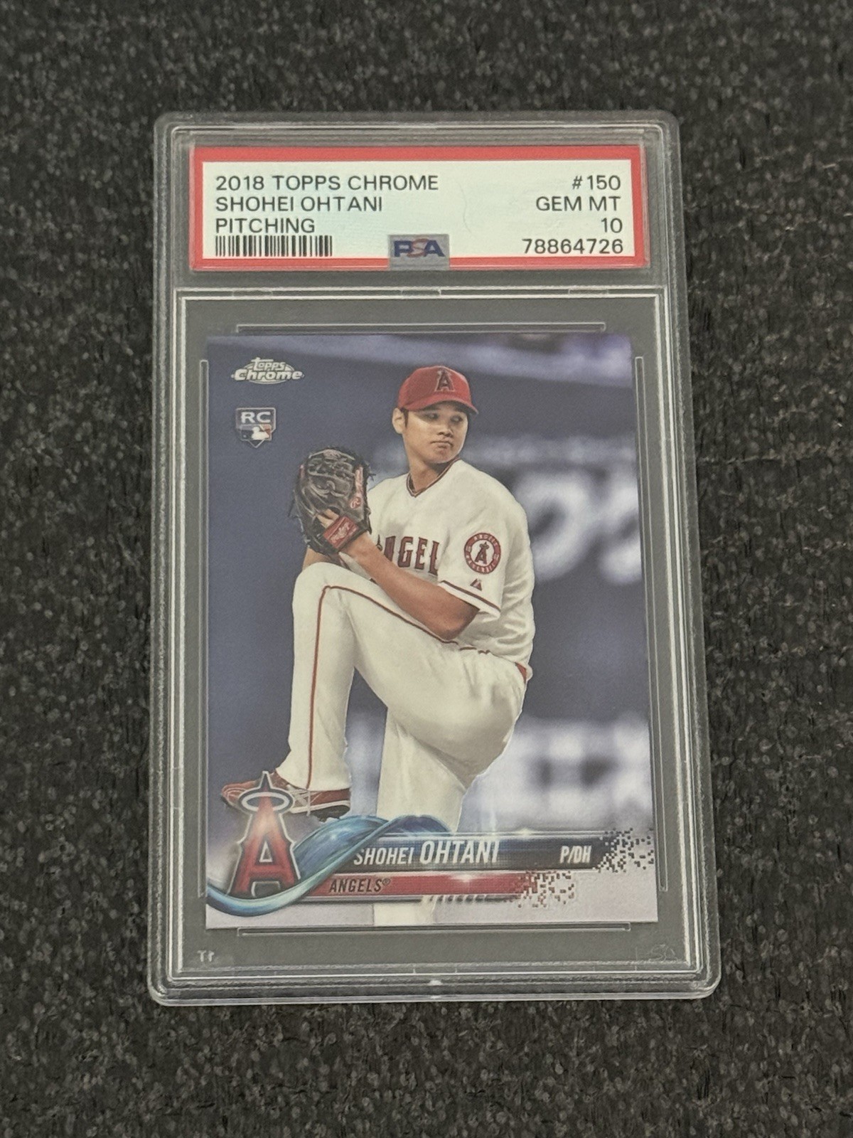 Topps 2018 Chrome Shohei Ohtani #150 White Jersey PSA 10 Rookie RC