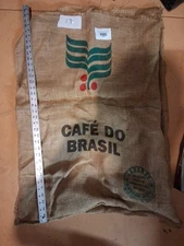 Brasil Cafe DO BRASIL BRAZIL COFFEE BURLAP SACK BAG  FREE SHIPPING