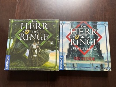 Der Herr Der Ringe + Erweiterung Die Feinde Brettspiel Kosmos vollständig