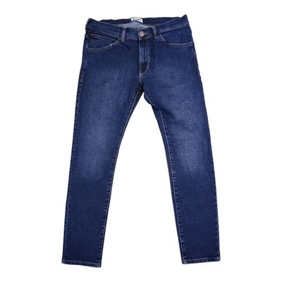 Wrangler Bryson  men's skinny fit jeans W34 L31 dark blue stretch denim