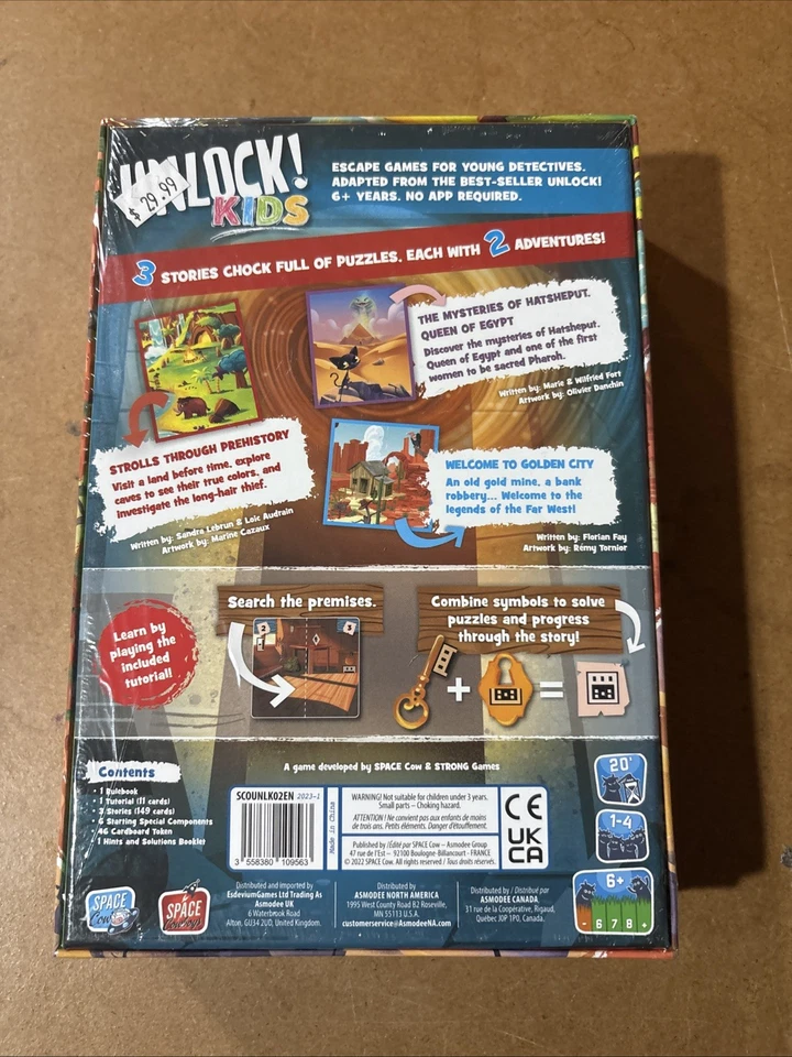 Unlock! Kids Stories From The Past The Escape Game 6+ 1 To 4 Cooperative Family - Image 2 of 3