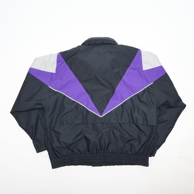 New Balance Men's Black Purple L H2OFF Fabric Windbreaker Jacket