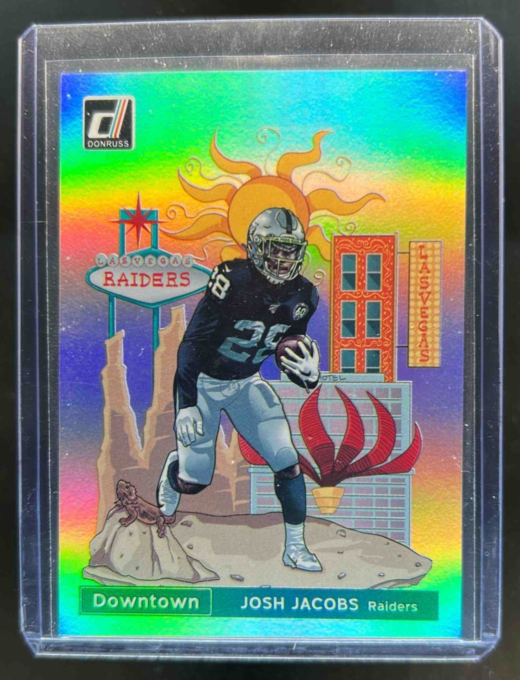 2020 Donruss Josh Jacobs Downtown SSP #D-JJ Raiders