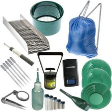 Sluice Monkey Gold Panning Kit 14" 12" 10" Green Gold Pans, Mini Sluice More