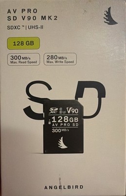 Angelbird AV PRO SD V90 128GB SDXC UHS-II Memory Card 300MB/s