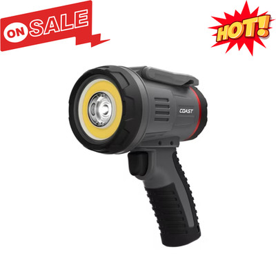 Coast LS20R 2500 Lumen Rechargeable LED Spotlight 1/4 Mile Beam Distance