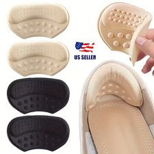 3Pairs Soft Fabric Shoe Pads Cushion Liner Grip Back Heel Inserts Insoles USA