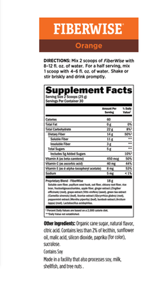 2-Melaleuca FiberWise Orange Fiber Drink - sugar free- 30 Servings