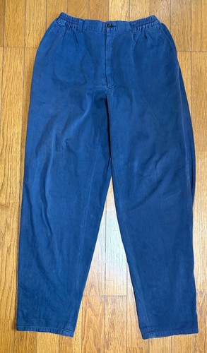 Comme des Garçons, VTG 80s COMME des GARÇONS HOMME Tapered Pants Navy Cotton L Tanaka Archive