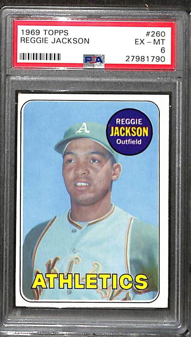 1969 Topps #260 Reggie Jackson PSA 6 EX-MT 27981790