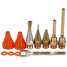 11Pcs Glue Copper Nozzle Small-Bore Long Short  Diameter Hot Melt Glue8433