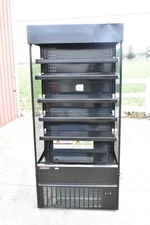 New Hussmann MDN3575B1A 35" Self-Serve Vertical Open Air Merchandiser in Black