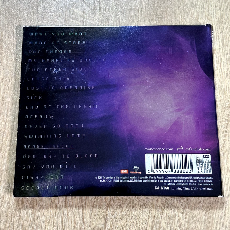 Evanescence CD + DVD Album 2011 Deluxe Edition + Bonus Tracks - Bild 4 von 4