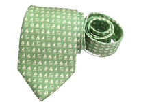 VINEYARD VINES MEN'S TIE GREEN/SAILING WIDTH: 3.50" LENGTH: 58"