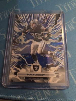 2025 Topps Resurgence Maxx Crosby #53 Blue Surge 266/275- Las Vegas Raiders