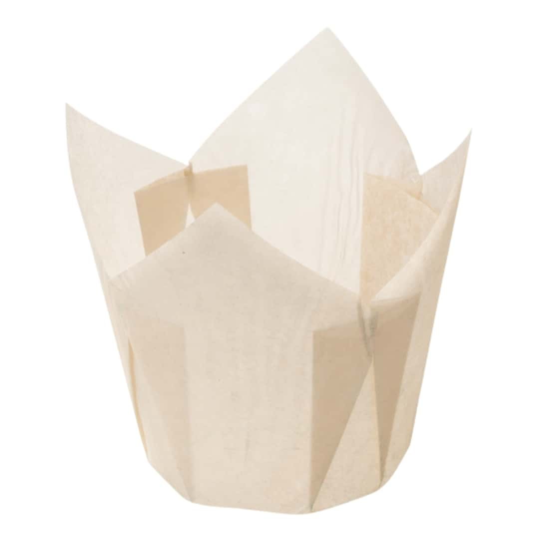 Tulip Muffin Cups Ecru Baking Paper No. 7 Ø5Cm 120Pcs ICA - Pastry