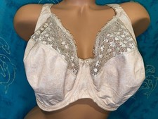 Elomi EL4340 Kim Stretch Lace Nude Caramel Geometric Underwire Plunge Bra 42J