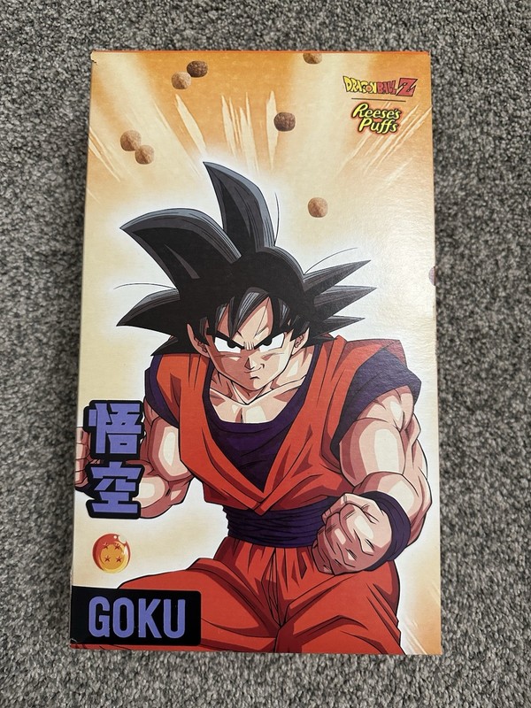 Limited Edition Family Size Reese’s Puffs Dragonball Z Cereal Goku 