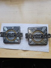 Pair 1981 - 1988 Chevy K5 Blazer Silverado Quarter Panel Emblems 14014315 Oem Pair 1981 - 1988 Chevy K5 Blazer Silverado Quarter Panel Emblems 14014315 Oem