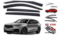 Extra Durable Outside-Mount Low-Profile Auto Vent Window Visors, Fits 2022