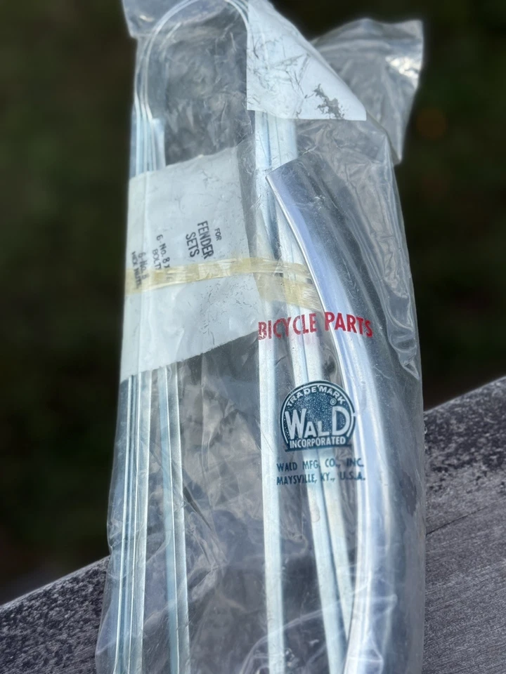 Guardabarros y soportes cromados para bicicleta Wald 952-24 de peso medio / con herrajes.  Vintage Foto 2 de 4