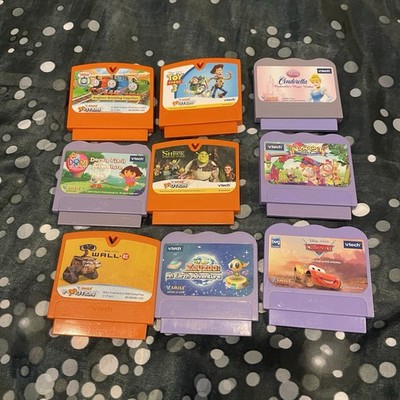 VTech V.Smile, Lot of 9 Learning System Game Cartridges, Untested