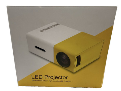EEEKit 1080p Portable LED Mini Projector - White/Yellow Opened- Not Used A75