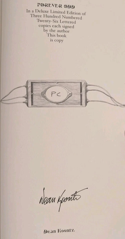 *SIGNED X2* Forever Odd  (PUBLISHER'S COPY) Foto 3 de 4