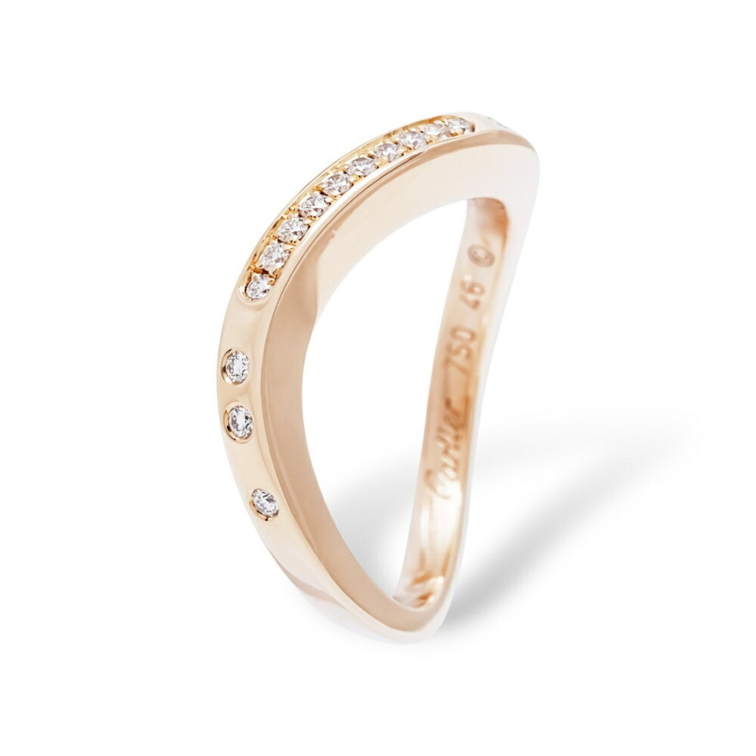 Cartier Nouvelleberg K18 Pink Gold Ring Used YUKI-0