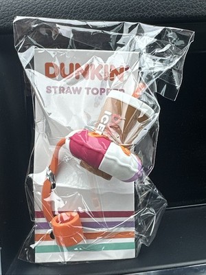 2026 New Released Dunkin  Summer Beach Straw Topper