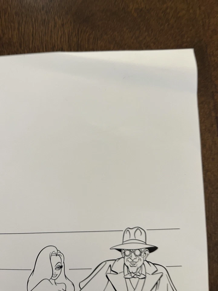 Disney Art Who Framed Roger Rabbit  Model Sheet Print 1987 Consumer Products - Image 3 of 3