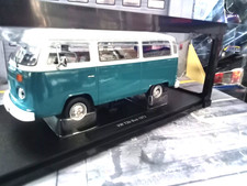 VW VOLKSWAGEN T2 Bus T2b bus finestrino 1972 blu bianco KK 181362 NUOVO 1:18