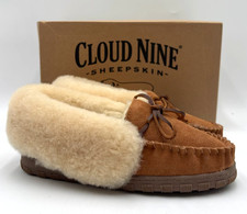 Cloud Nine SIENNA MOCCASIN Women's NEW Slip-On Shoes Brown CNS-113 Multiple Size
