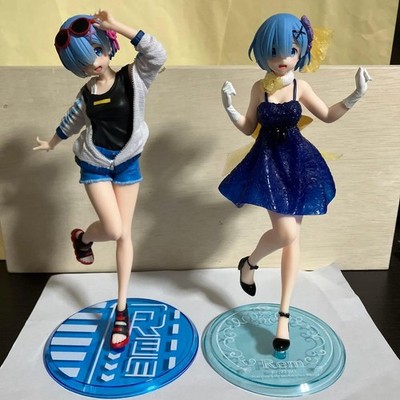 Re:Zero Rem Figure 2 Piece Set Sporty Summer Version Authentic Collectible Japan