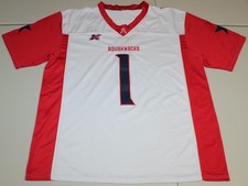 XFL Football Houston Roughnecks Kahlil Lewis #1 Sewn Jersey 3XL White Red