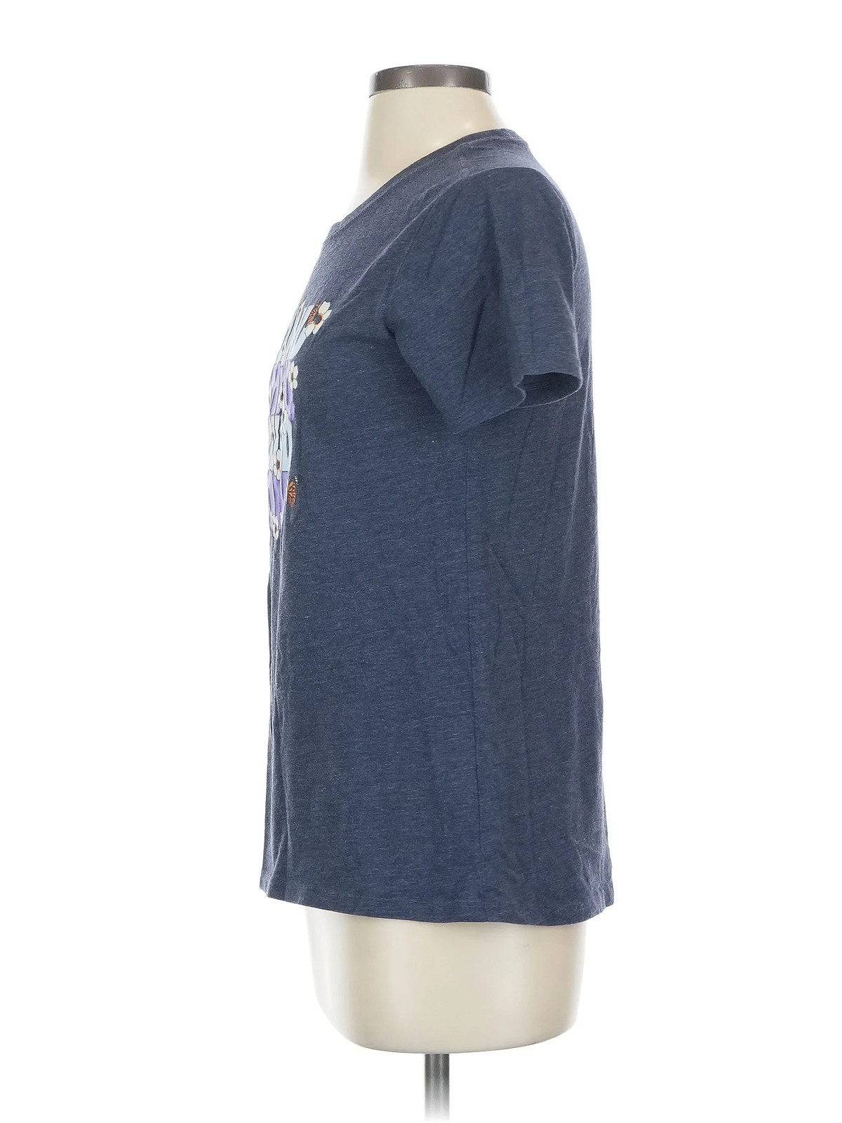 Asics Women Blue Short Sleeve T-Shirt S thumbnail 4