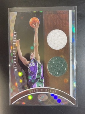 2006 Bowman Elevation Executive Level Dual Relics #ELDR-AB Andrew Bogut /99