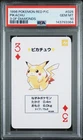 New Listing1996 Pokemon Red/Charizard Poker Card Pikachu 3 of Diamonds PSA 10