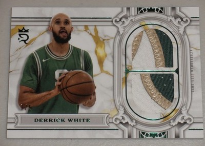 2023-24 Topps Royalty Green Dual Game Used Patch Derrick White 1/5 Celtics 1/1
