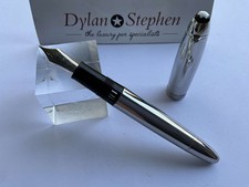 Montblanc Meisterstuck 146 legrand Solitaire Steel fountain pen 18K F nib