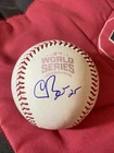 CHRIS BOSIO AUTOGRAPHED SIGNED 2016 WORLD SERIES BASEBALL CHICAGO CUBS COA