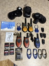 Lot of 5 Motorola Talkabout Walkie Talkies W/ 3 AC Charger Base Tested Working