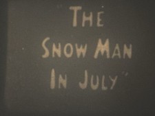   Snowman In July   1944 8mm Film, Animated, Hans Fischerkoesen, Summer, Melts