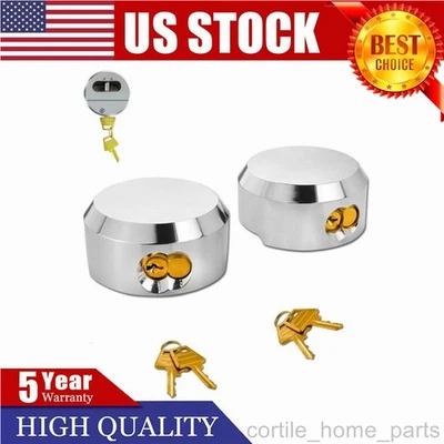 CORTILE 2 Packs 6271 Hidden Shackle Padlocks Keyed Puck Locks 2-7/8" Hidden for Trailers