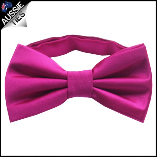 MENS BOW TIE Bowtie Pre-tied wedding tuxedo plain CHOOSE COLOUR 50 CHOICES!! - Picture 11 of 57