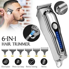 Men's Professional Hair Clippers Shaver Trimmers Machine Cordless Beard Electric