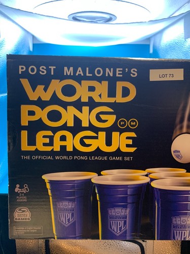 Post Malone’s World Pong League Game Set W/ Electric Shot Clock - Picture 2 of 7
