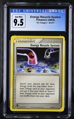CGC 9.5 GEM MINT ENERGY RECYCLE SYSTEM Pokemon EX DRAGON 84/97 - Bild 1 von 2